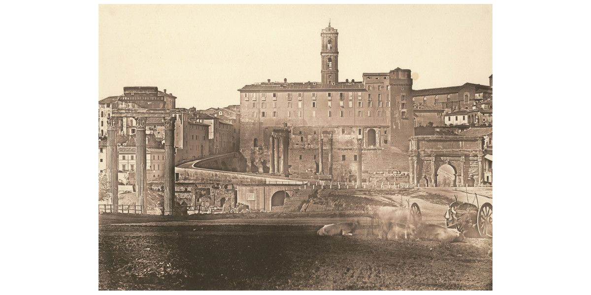 James Anderson, Foro Romano, Campo Vaccino, 1852 ca., carta salata, Archivi Alinari, Firenze
