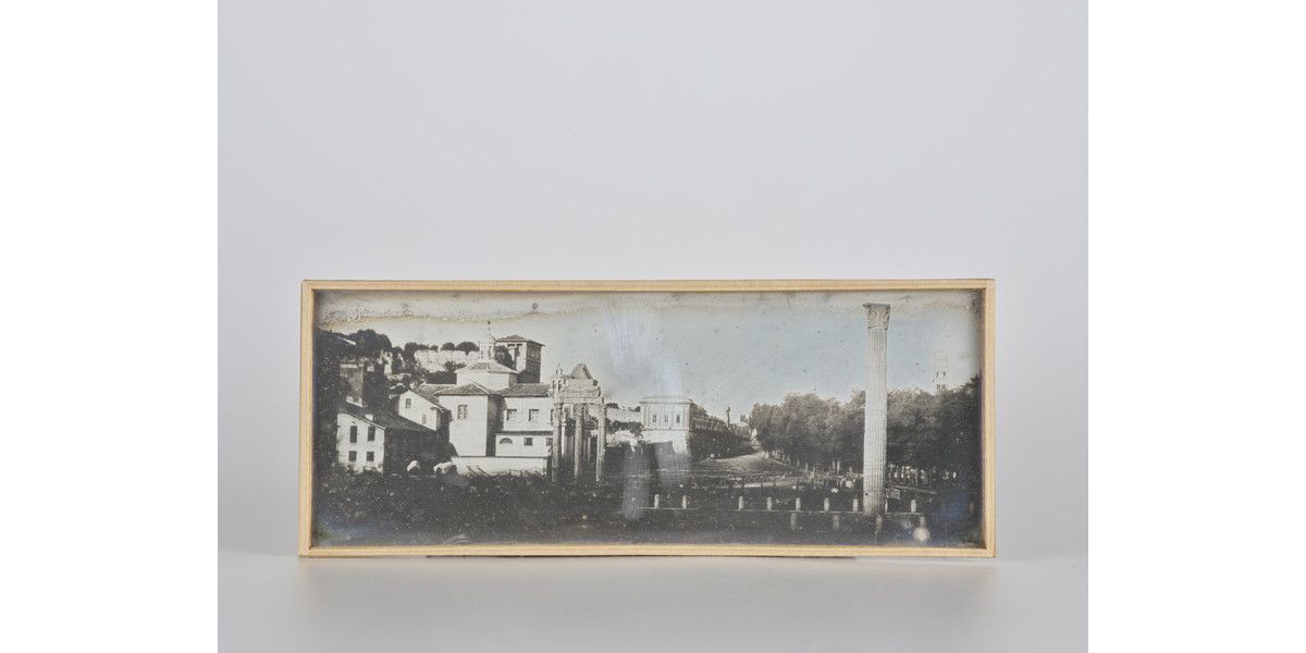 Joseph Philibert Girault de Prangey, View of the Roman Forum, 1842, panoramic full plate daguerreotype, Alinari Archives-Unicum Objects Collection, Florence