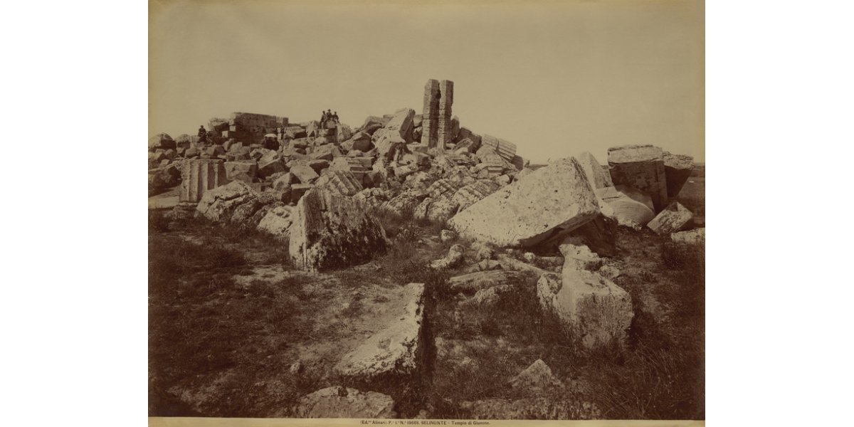 Fratelli Alinari, "Selinunte. Temple of Juno”, 1895 ca., albumen print on paper, Alinari Archives-Alinari albumen prints archive, Florence