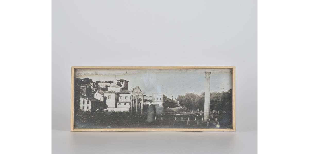 Joseph Philibert Girault de Prangey, View of the Roman Forum, 1842, panoramic full plate daguerreotype, Alinari Archives-Unicum Objects Collection, Florence