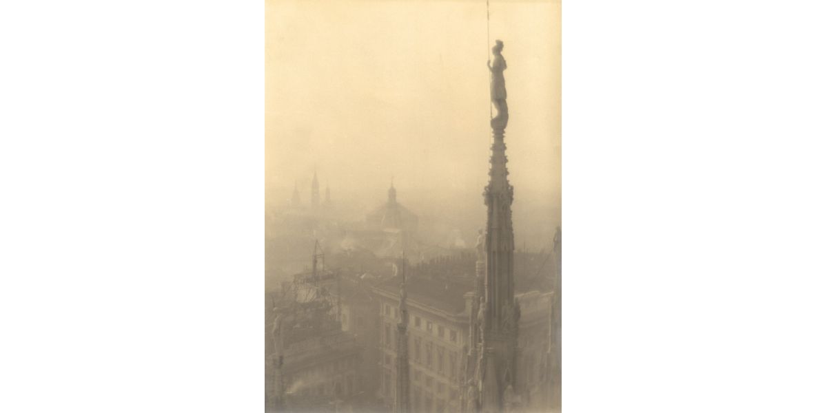 Carlo Baravalle, Spires of the Dome, Milan, 1920-1930 ca., gelatin bromide silver print on paper, Alinari Archives-Baravalle archive, Florence
