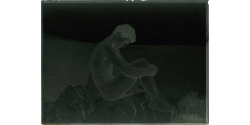 Wilhelm von Gloeden, From the series "Cain", (Taormina), 1900 ca., silver gelatin dry glass plate negative,Alinari Archives - von Gloeden archive, Florence
