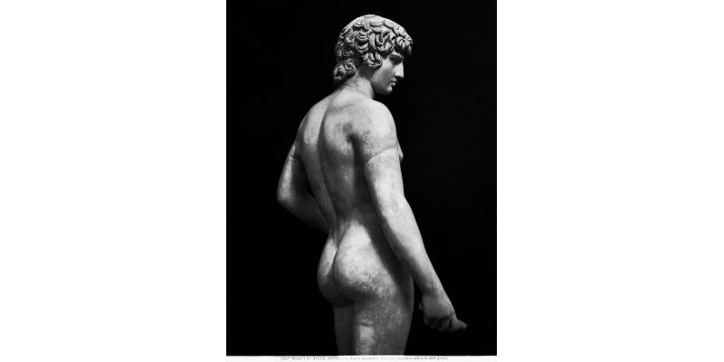 Fratelli Alinari , Antinoo Farnese (National Archaeological Museum, Naples), before 1922, silver gelatin on glass plate negative, Alinari Archives- Alinari rchive, Florence 