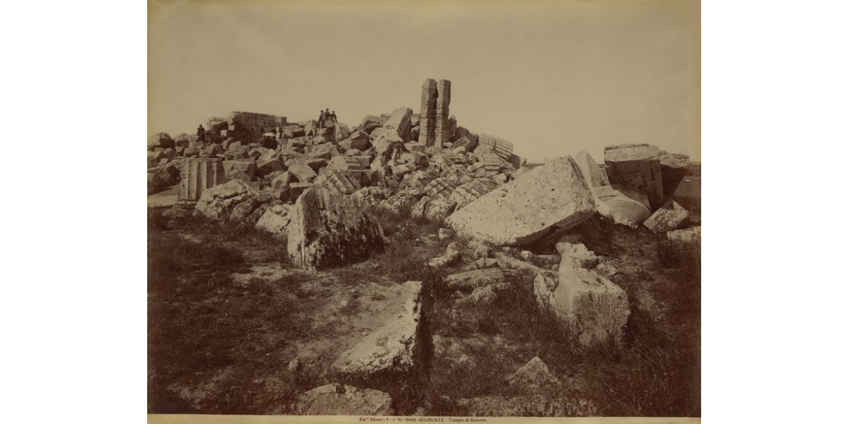 Fratelli Alinari, "Selinunte. Temple of Juno”, 1895 ca., albumen print on paper, Alinari Archives-Alinari albumen prints archive, Florence