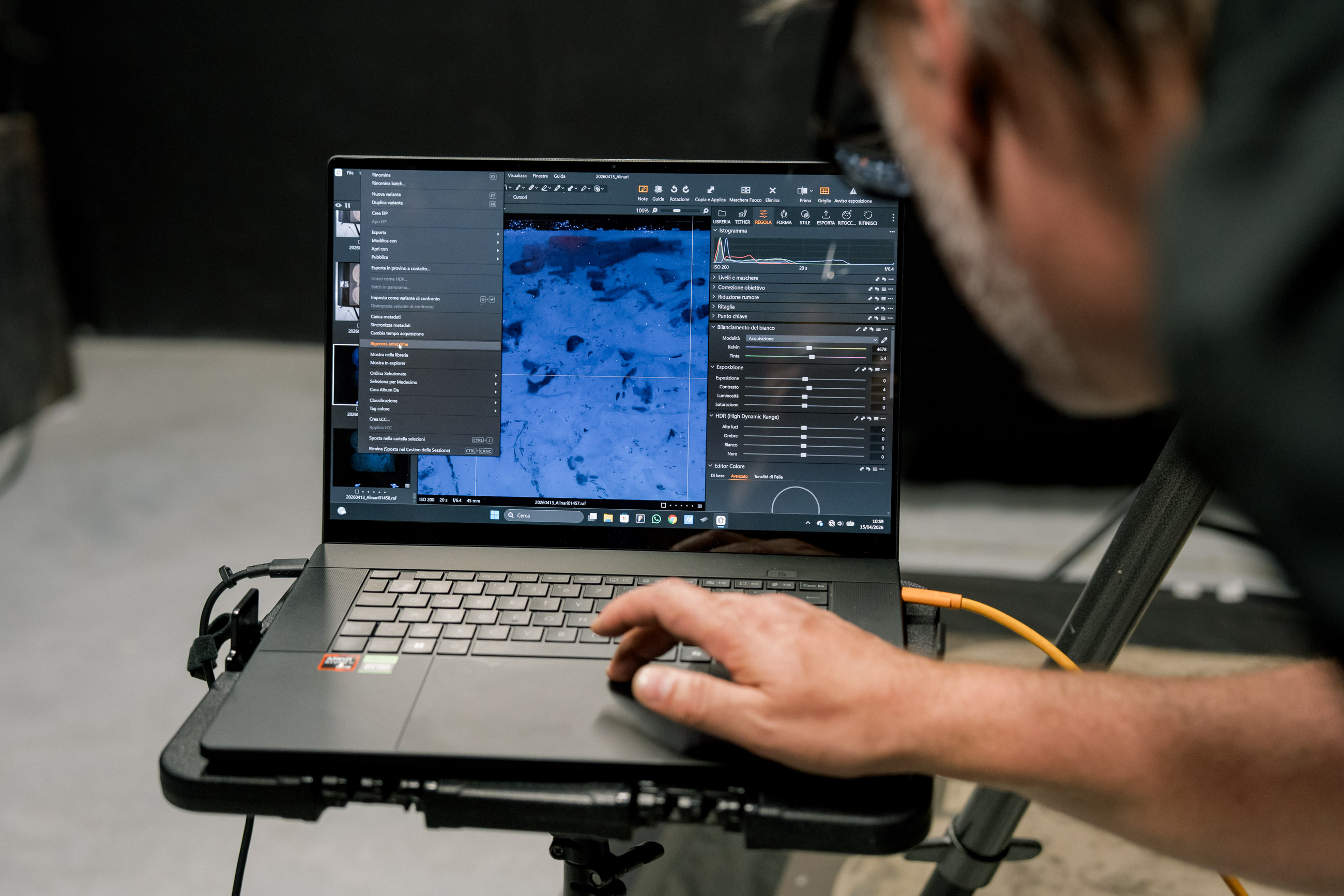 Tecniche di imaging multispettrale eseguite sul corpus delle lastre extra formato degli Archivi Alinari