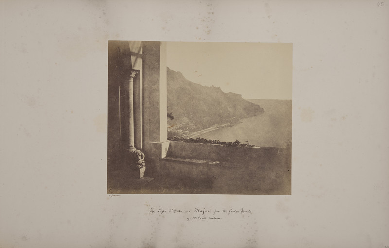 James Graham, Album “Italy” with 131 albumen photographs of Turin, Florence, Naples, Amalfi Coast, Pompeii, 1858-1862, with dedication to James Graham’s sister in 1864, Albumen prints on paper on album, Alinari Archives-Album Collection, Florence